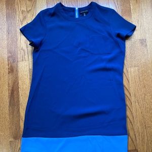 Blue Colorblock Dress
